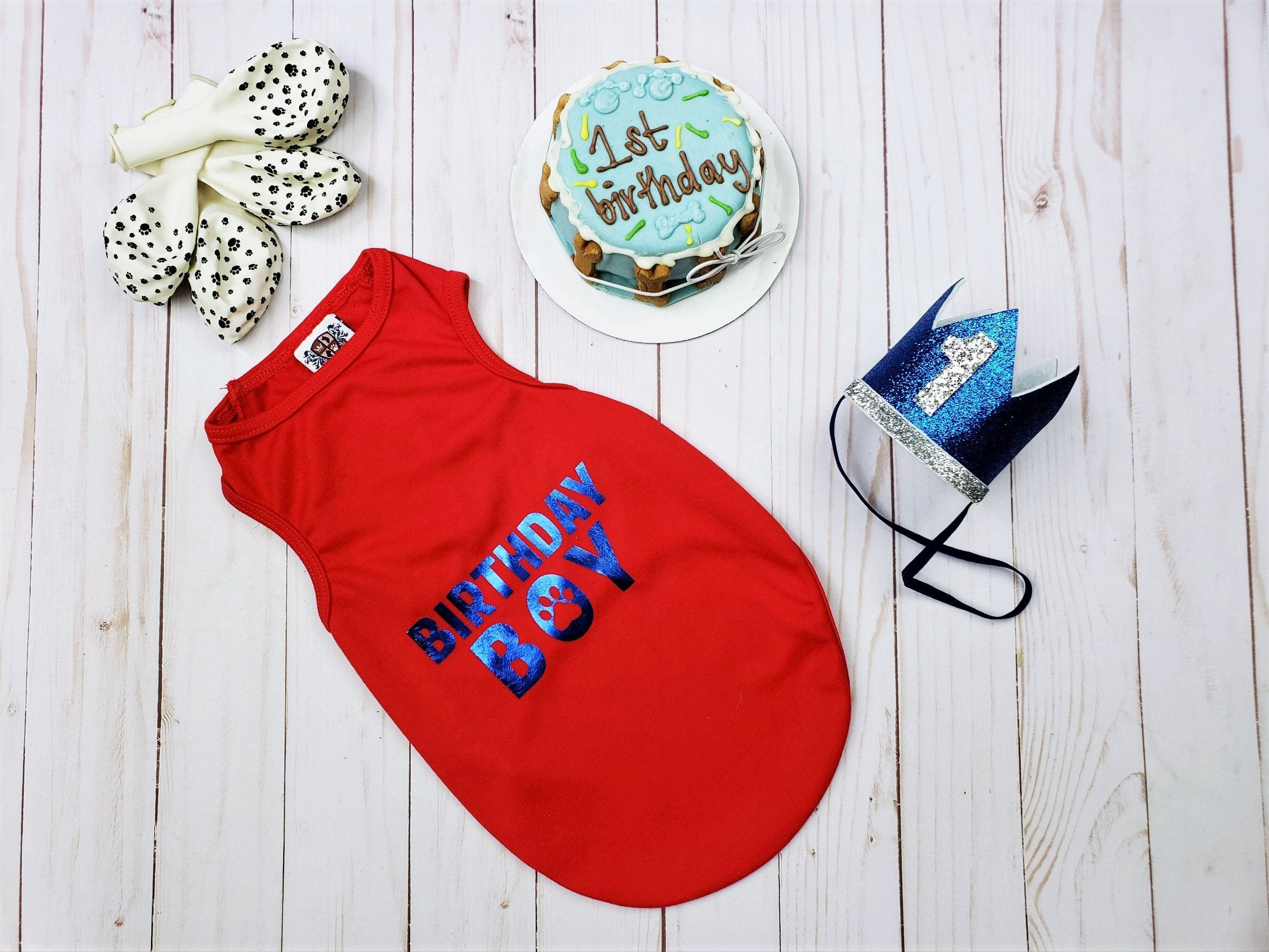 Birthday Party Package | Red and Blue First Birthday